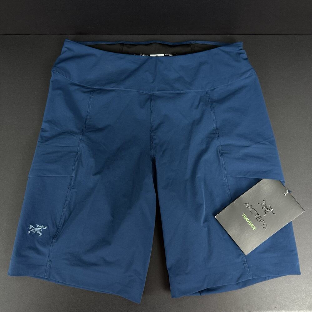 Arc’teryx Sabria Trail Running Shorts Women’s Size 0 Blue Hiking New With Tags
